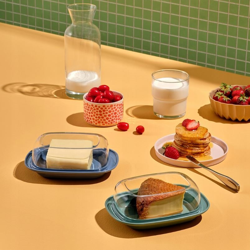 Dunya Covered Butter Dish Clear D30301 | BPA Free