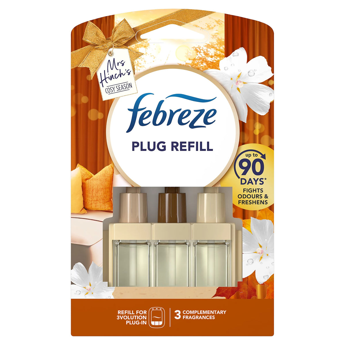 Febreze 3Volution Plug Refill Assorted 20ml HOFEB272 | Upto 90 Days | Fights Odours and Freshens