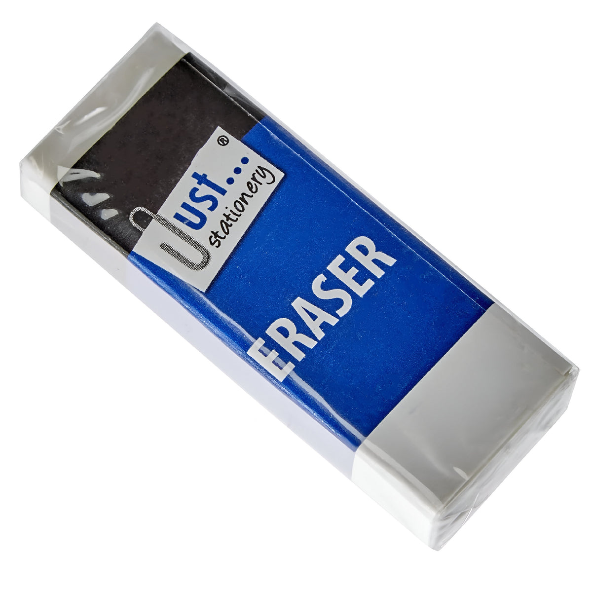 Just Stationery Erasers White Pack of 6 6360 | Easy Erase | Smudge-Resistance