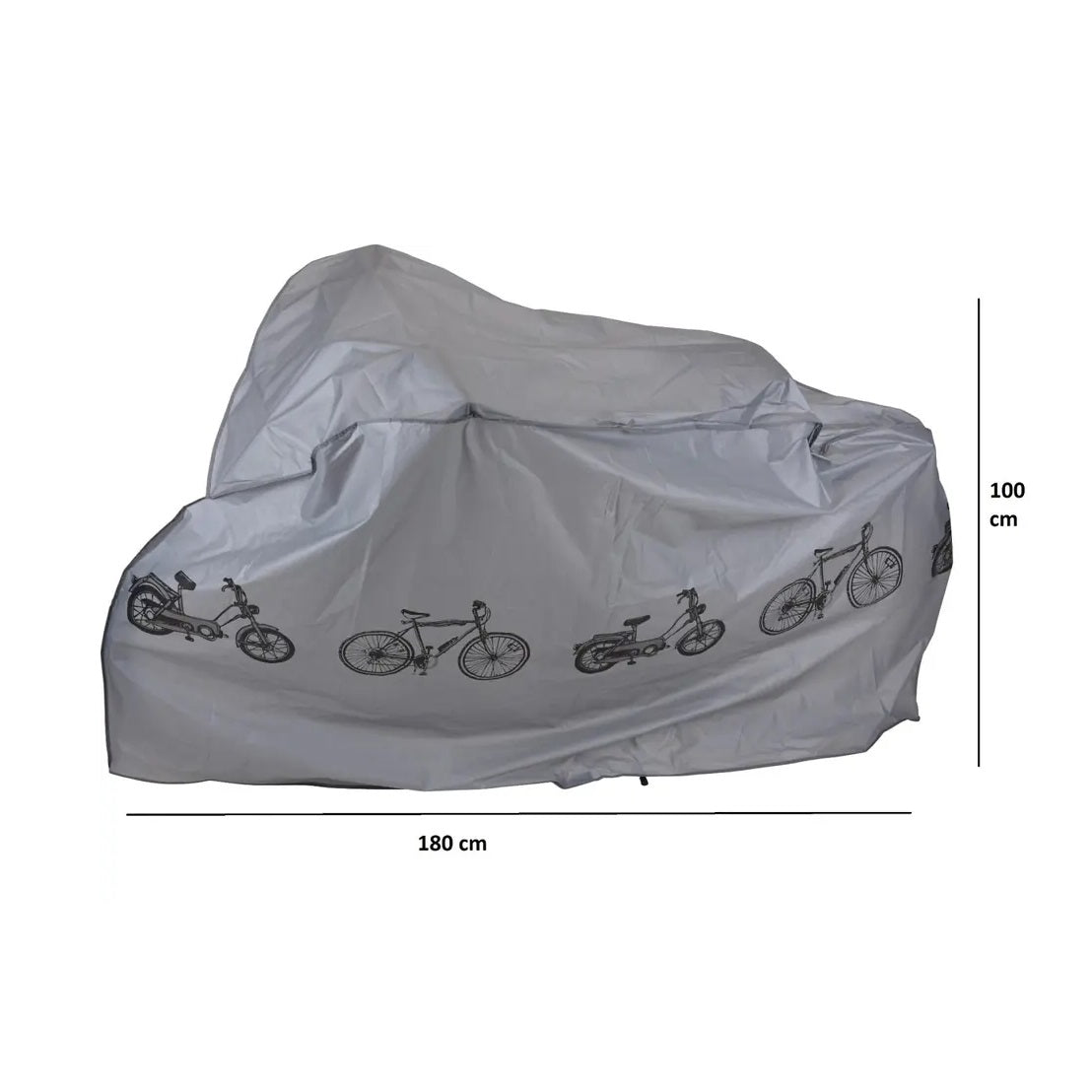 XQ Max Protective Bike Cover Grey 180cm x 58cm x 100cm CY5900940 | Waterproof Dustproof | PEVA Bicycle Cover | Fits Most Standard Bicycles | Durable and Lightweight | Bicycle Gear