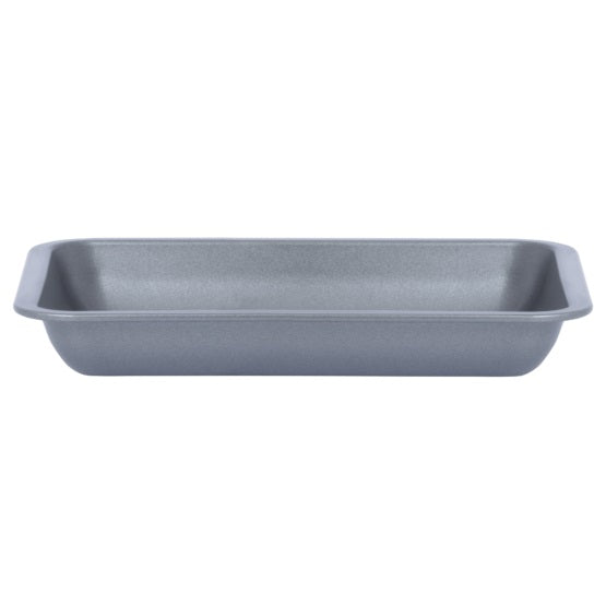 Betterware Essentials Roasting Tin Grey 31.5cm x 23.5cm x 4cm 67160 | Non-Stick Coating | Dishwasher Safe | Fridge and Freezer Safe | Ideal for Baking and Roasting | Stackable Design