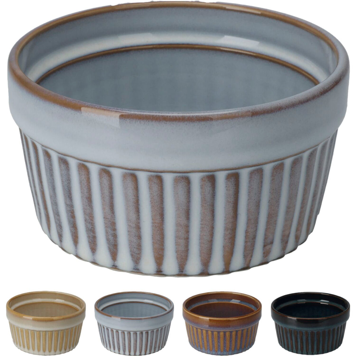 Excellent Houseware Stoneware Oven Dish Assorted Colours 200ml Q51200730