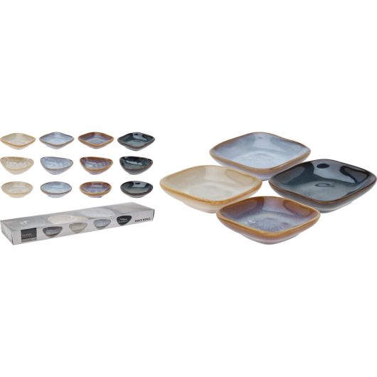 Excellent Houseware Snack Bowls Assorted Colours Set of 4 Q51200770