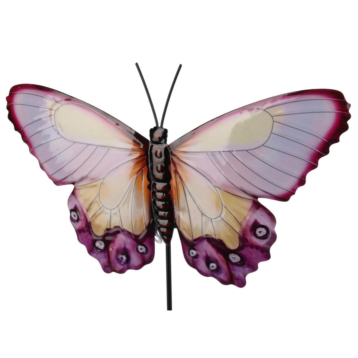 Pro Garden Metal Butterfly Garden Pick Assorted Colours 557105800