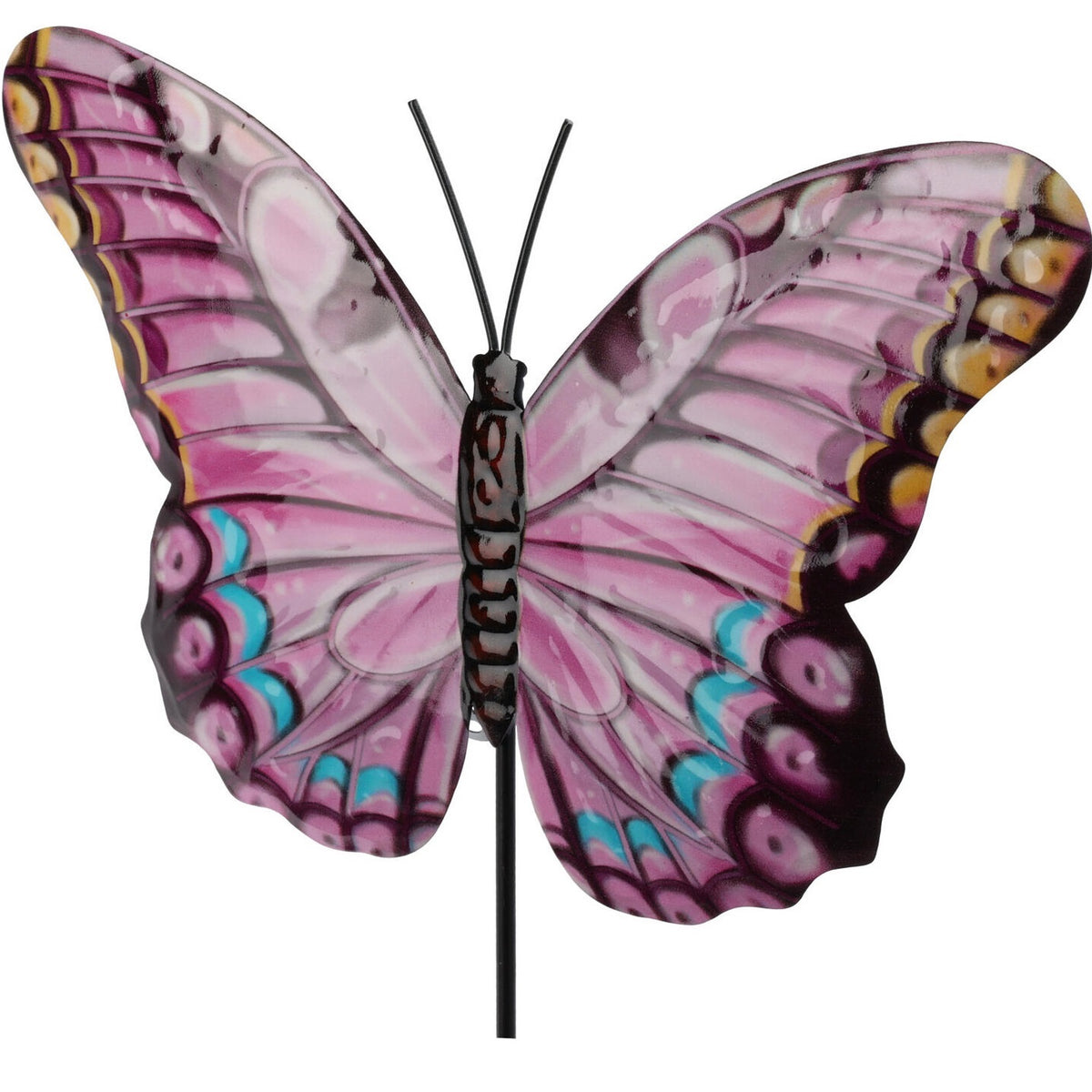 Pro Garden Metal Butterfly Garden Pick Assorted Colours 557105800