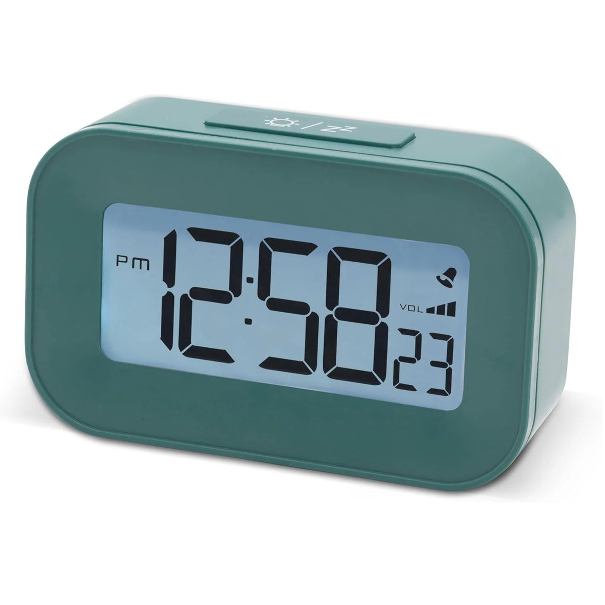 Acctim Kyle LCD Alarm Lagoon 16509 | Crescendo Alarm with Snooze | Adjustable Alarm Volume 