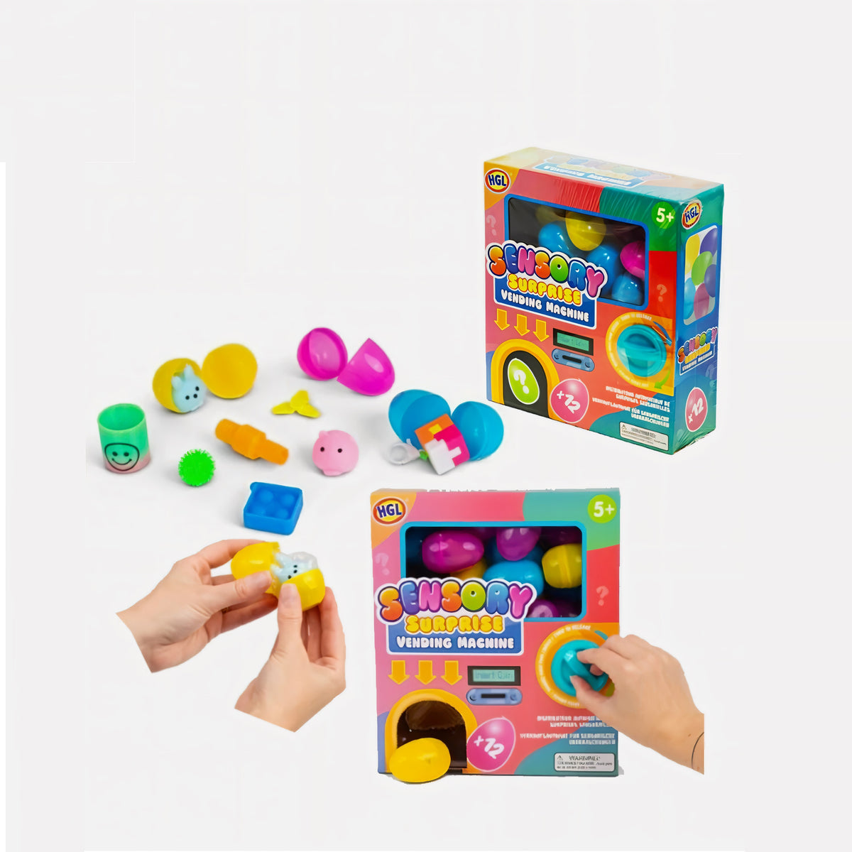 HGL Sensory Surprise Vending Machine Assorted SV22042 | Contains 12 Surprise Sensory Fidgets | Suitable for Age 5 Plus