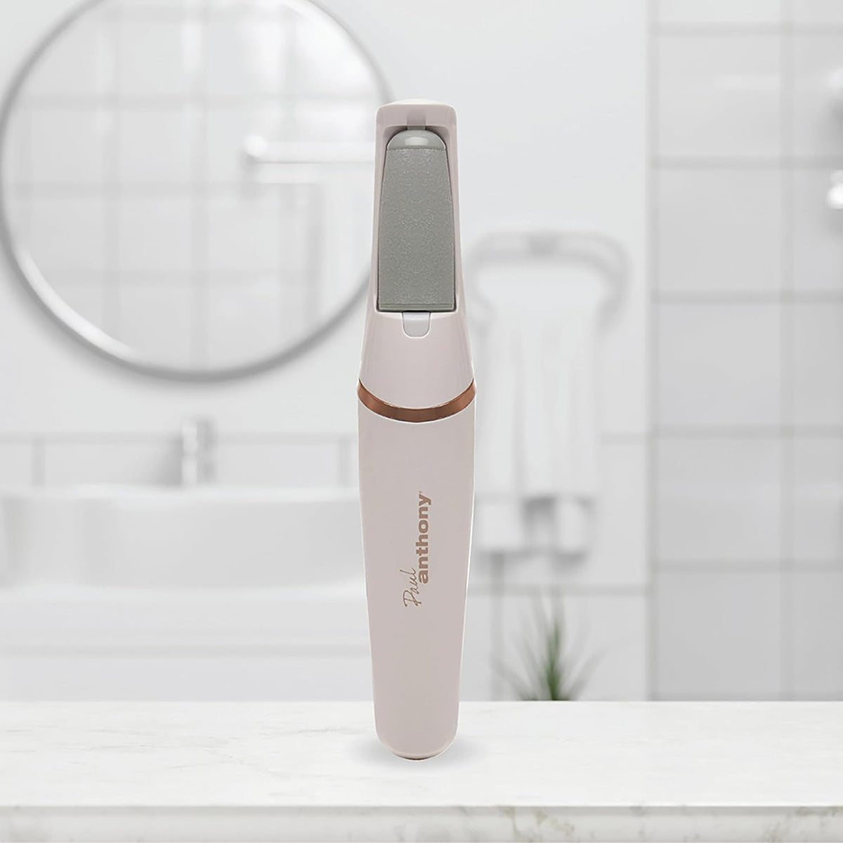 Paul Anthony Spa Pro Rechargeable Pedi Roller White H3402 | Dual Speed | Fine and Coarse Rollers | USB Charging | 90 Minutes Use | Ergonomic and Cordless Design | Integral Light | For Callusee-Cracked-Rough and Dry Skin | 10 Minutes Single Use