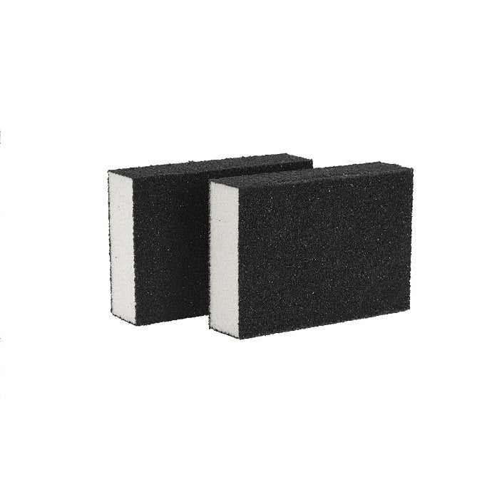 FX Tools Sanding Block Set Black Pack of 2 CR1001280 | P80 Grit | Reusable Foam Block | For Paint-Wood and Surface Preparation | Paint Equipment