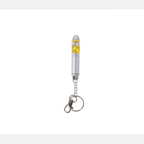 Smart Choice Kitty Klub Chasing Laser Pointer Cat Toy Silver 7cm SC1655 | Interactive Chaser with Keychain and 3 Batteries | Fun Exercise and Entertainment for Cats | Encourages Natural Hunting Instincts