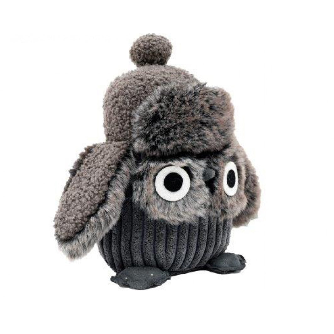 SiL Owl Door Step Grey 15cm x 13cm x 23cm 1500g TX1564 | Soft Furry Animal Design Doorstop | Weighted Decorative Door Holder | For Home or Nursery Use