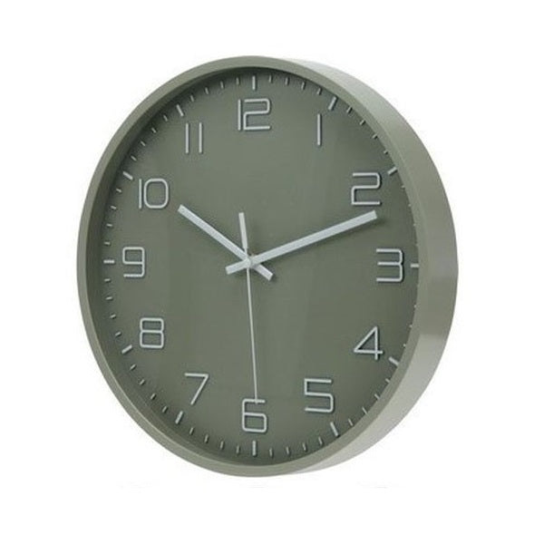 Round Wall Clock with Plastic Frame Assorted Colours 30cm Pack of 1 HZ1601300 | Silent Non-Ticking Design | With Bold Numbers | Stylish Decorative Clock | For Home-Office or Classroom