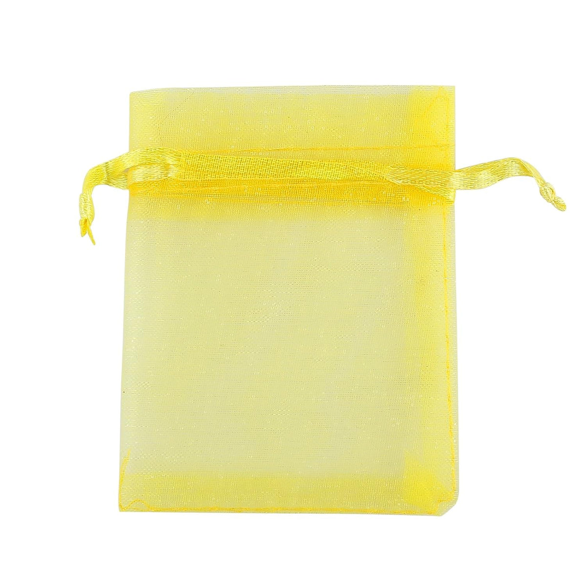 SiL Craft Organza Bags Assorted Colours 8cm x 10cm Pack of 8 CR0510A | Drawstring Gift Pouches | For Crafts-Parties-Weddings and Jewellery
