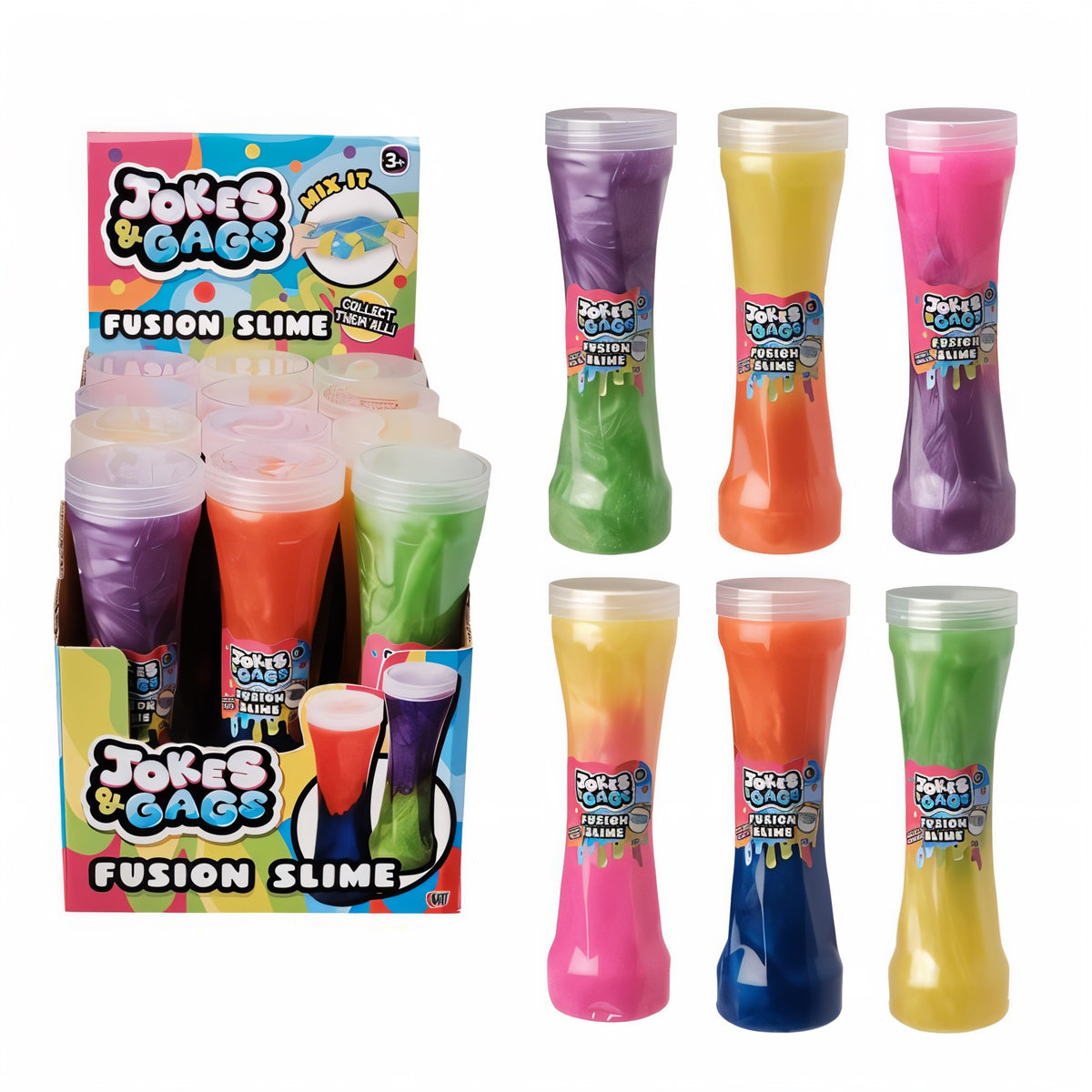 HTI Jokes and Gags Fusion Slime Assorted Colours Pack of 1 1351052