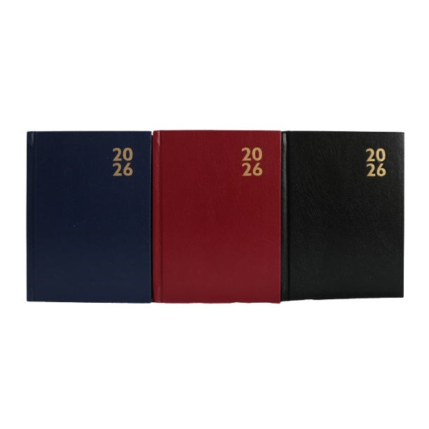 Design Group 2026 Week Day to Page Diary Assorted Colours Pack of 1 YCORDIA4A016 | Hardback Cover | Day Per Page Layout | Ideal for Office-School and Personal Use