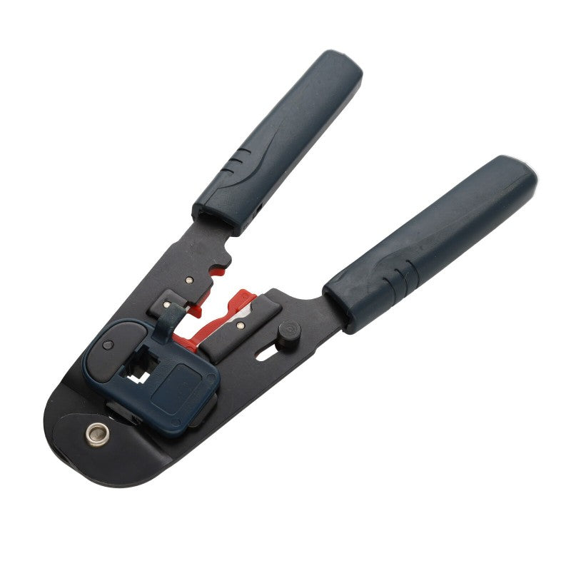 Mercury RJ45 Crimping Tool Multicolour L185mm 710.266UK | Lightweight Durable and Compact | Ratchet Action | Vinyl Handle Grips