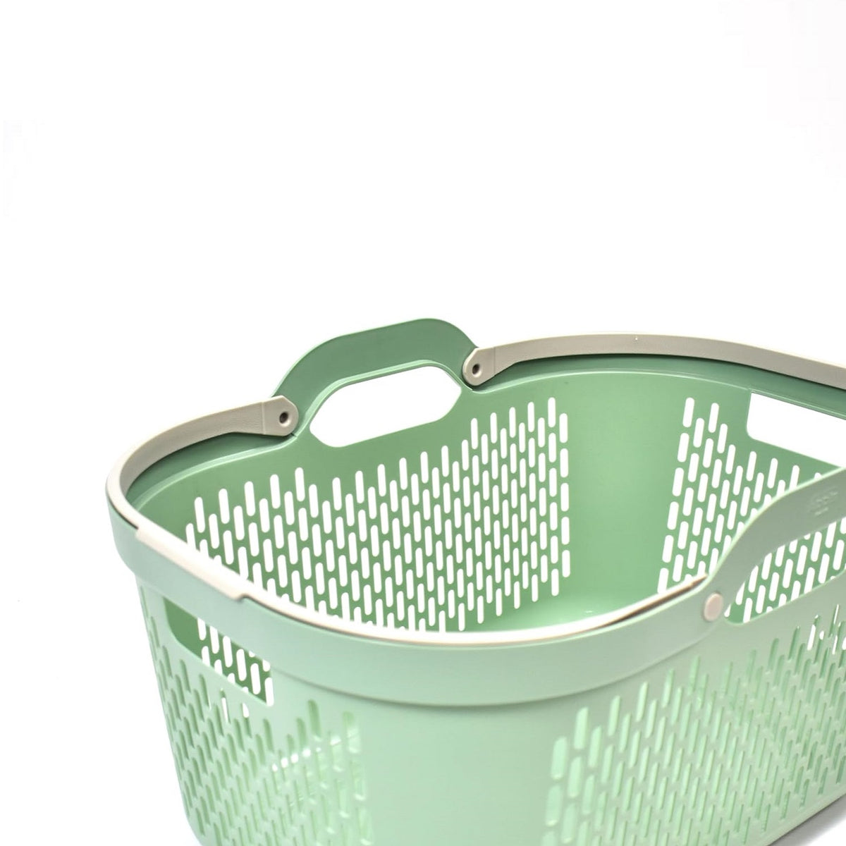 Addis Signature Laundry Basket with Carry Handles Sage and Mushroom 519806 45Ltr W55cm x D39.5cm x H30.5-40cm 519561 | New Modern Design | Made from Durable Material | Handles for Convenient One-Hand Carrying