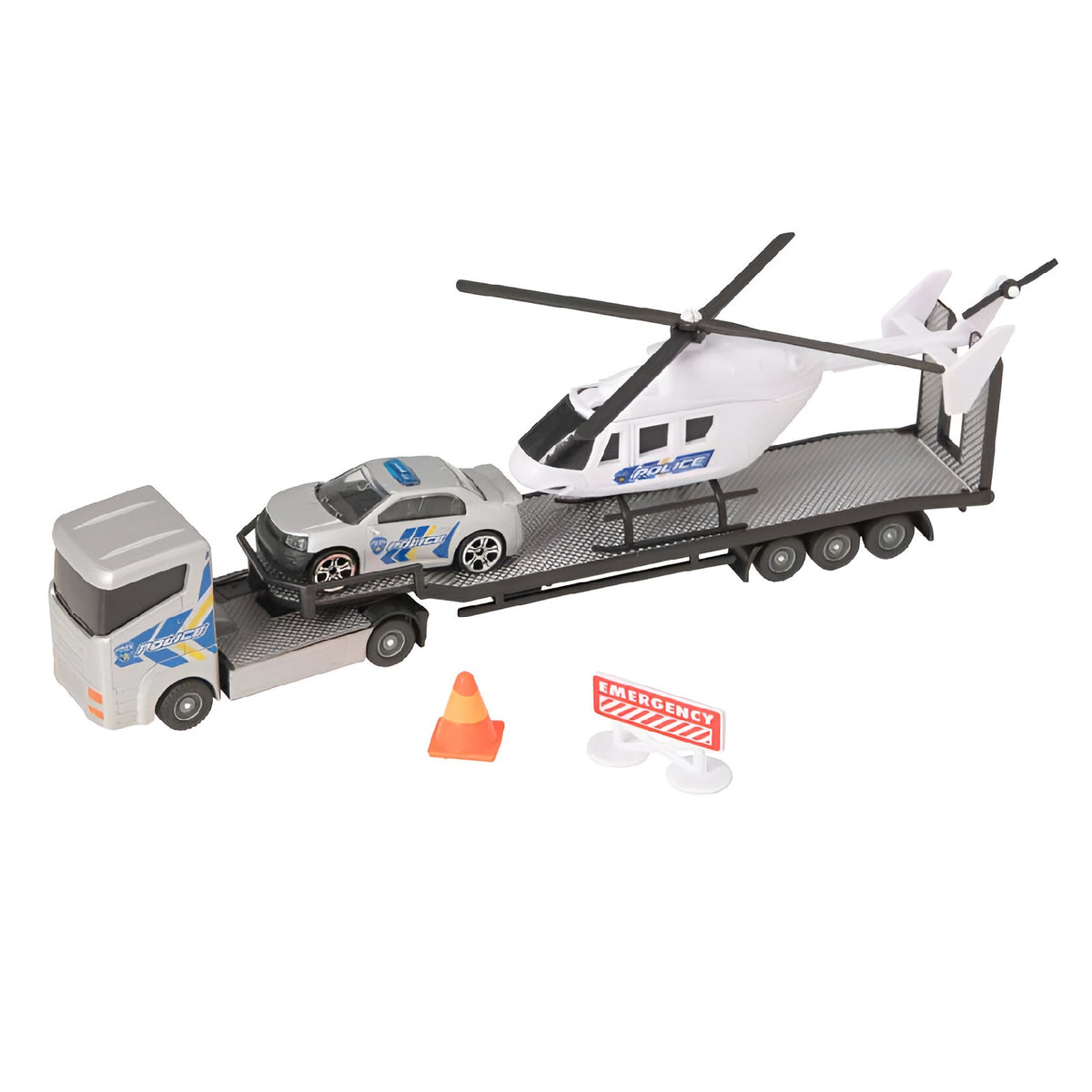 HTI Teamstrez Street Machines Metal Emergency Heli Transporter Assorted Pack of 1 1377033