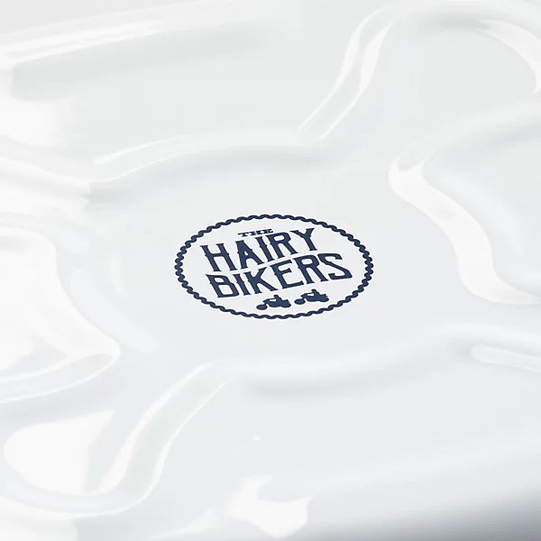 The Hairy Bikers Enamelled Casserole Dish White 4Ltr BKW1628 | Oven Safe | PFAS Free | Dishwasher Safe | Cookware for Stews-Roasts and Bakes | Not Microwave Safe