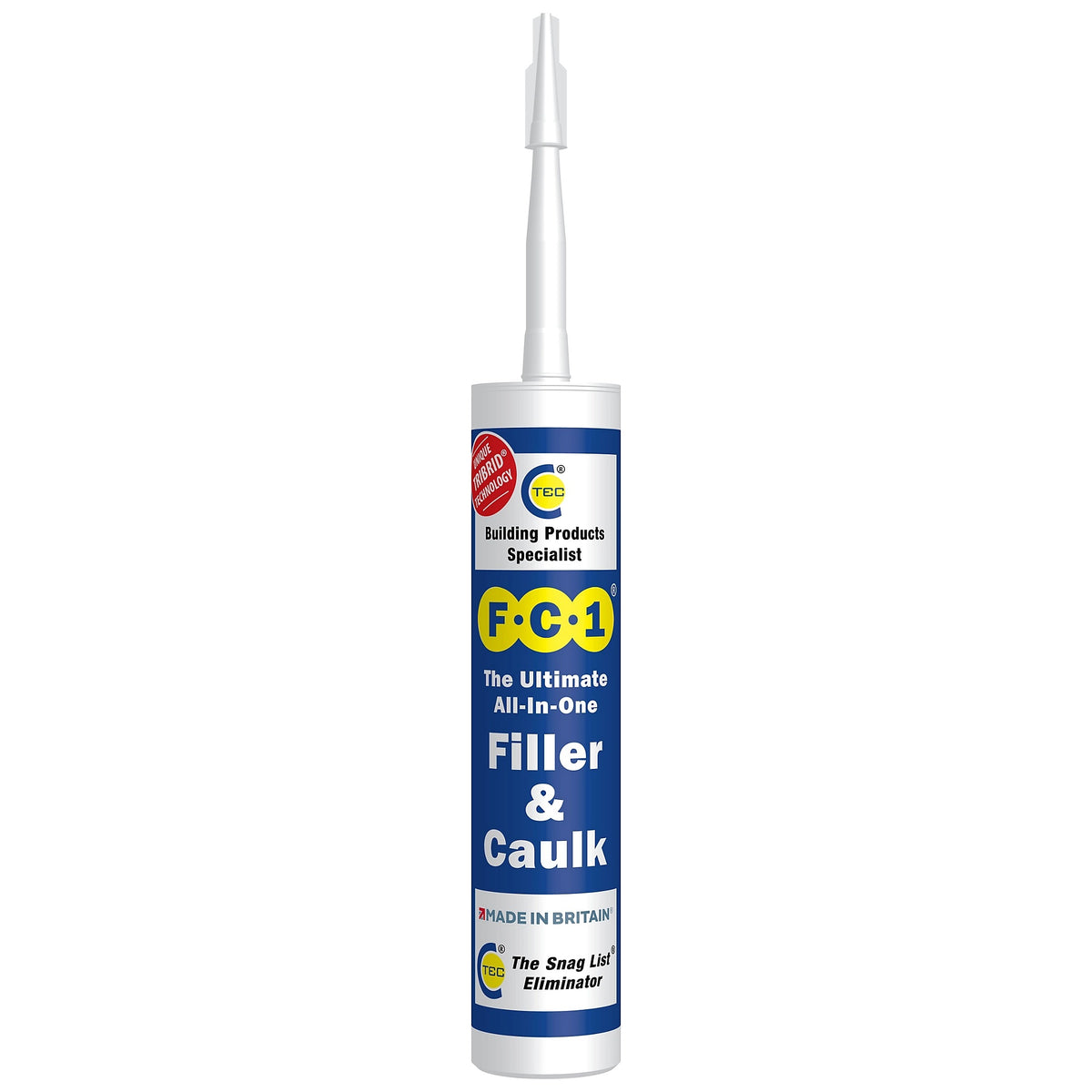 C-Tec CF1 Ultimate All in One Filler and Caulk White 310ml 540106
