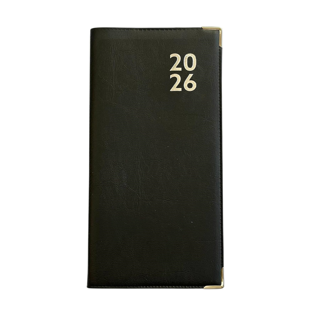 Design Group 2026 Slimline Week to View Diary Assorted Colours Pack of 1 YCORDIA4A032 | PVC Cover with Silver Corners | Planner for Appointments-Notes and Scheduling