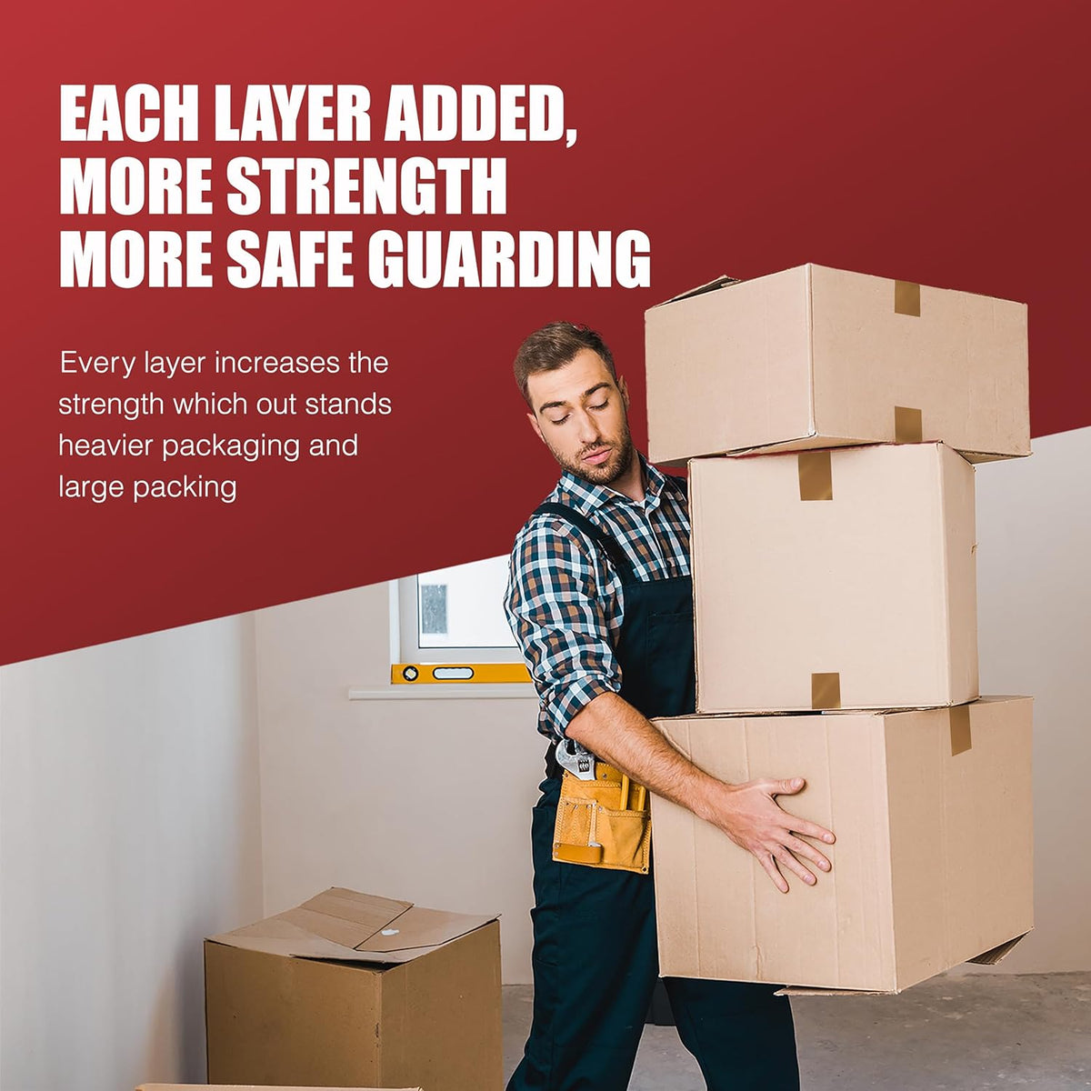 OTL SecureFix Extra Wide Packing Tape Brown 48mm x 50Mtr 318632 | Strong Adhesive | Securely Seals Parcels | Ideal for Shipping and Storage