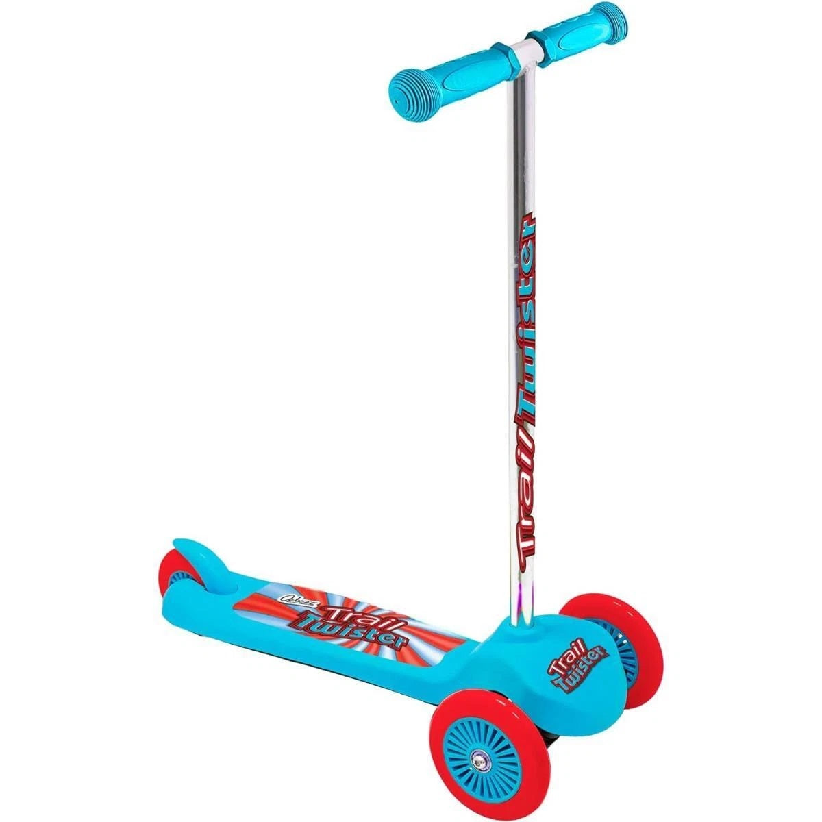 Ozbozz Trail Twister 3 Wheel Scooter Blue SV20745 | 3 Wheel Stability Rear Wheel Brake | 50Kg Max