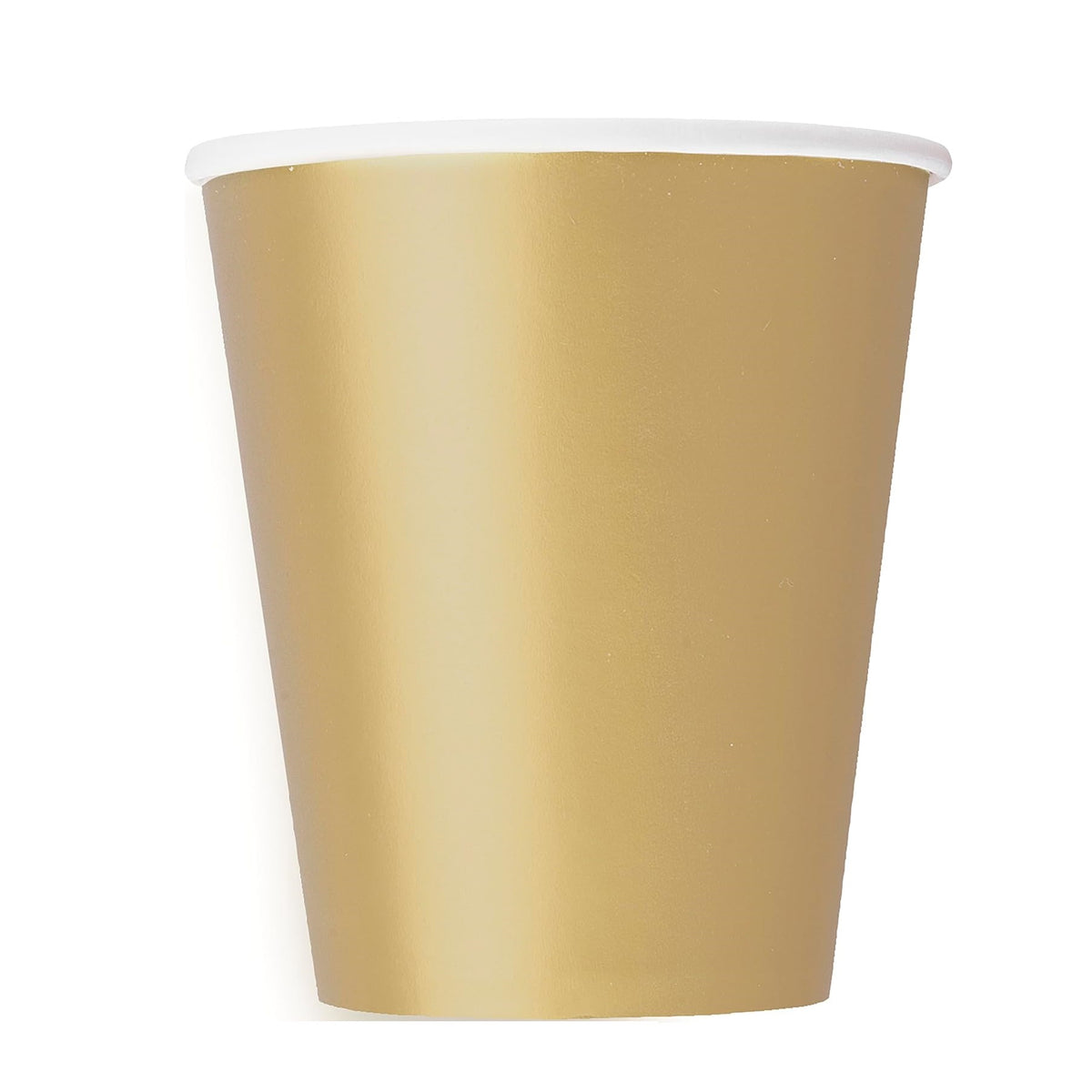 Unique Party Disposable Paper Cups Gold 270ml Pack of 14 33246EU | Eco-Friendly Drinkware | FSC Certified | Ideal for Parties-Events and Everyday Use