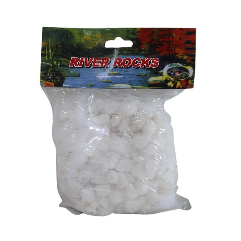 River Rocks White 4166 | Use as an Adornment for Example Use of Fish Tank Flowerpot and so on