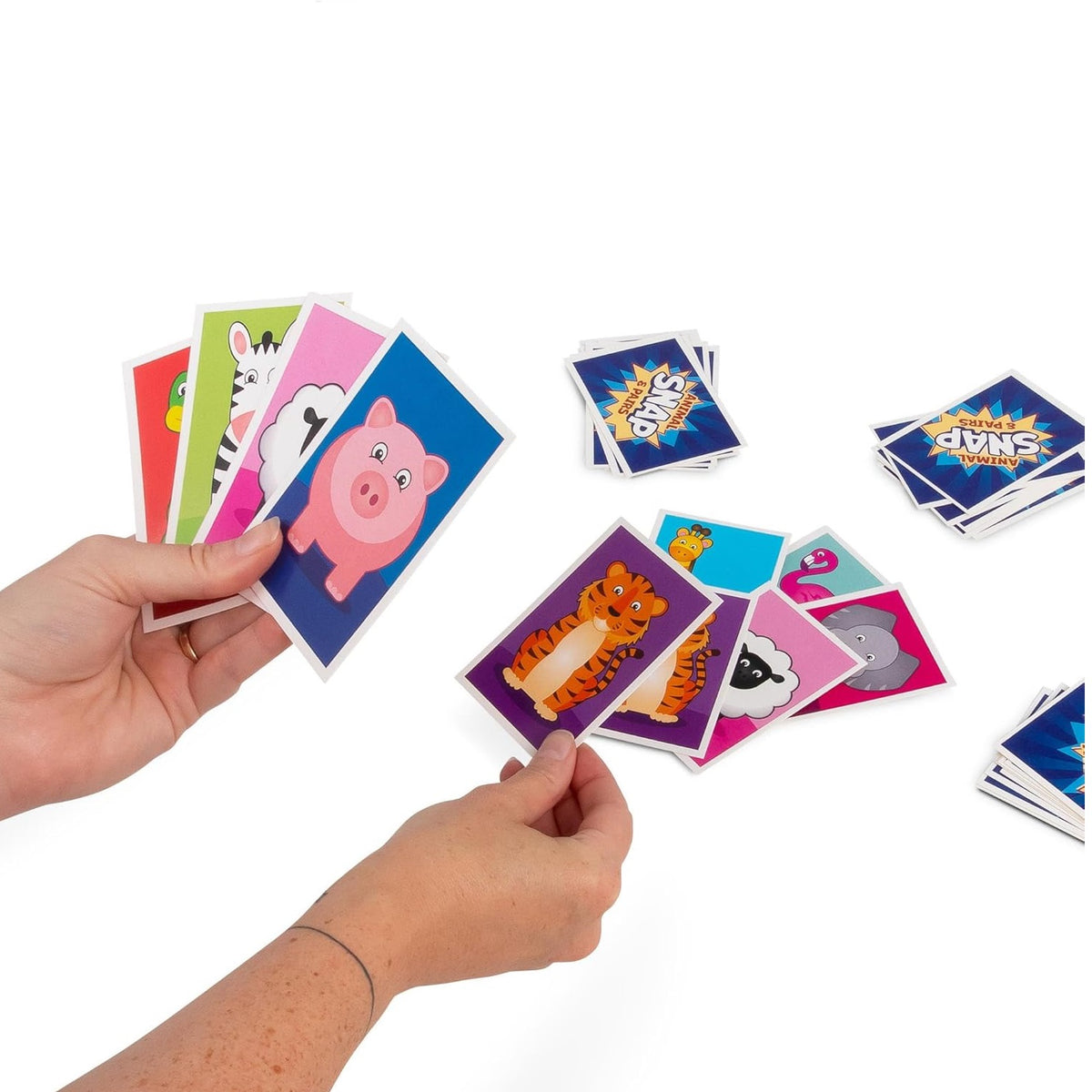 HGL Animal Snap and Pairs Card Game Multicoloured Pack of 36 SV21805 | Fun Educational Matching Game | For Kids Age 3 Plus | Cards for Memory and Snap Play