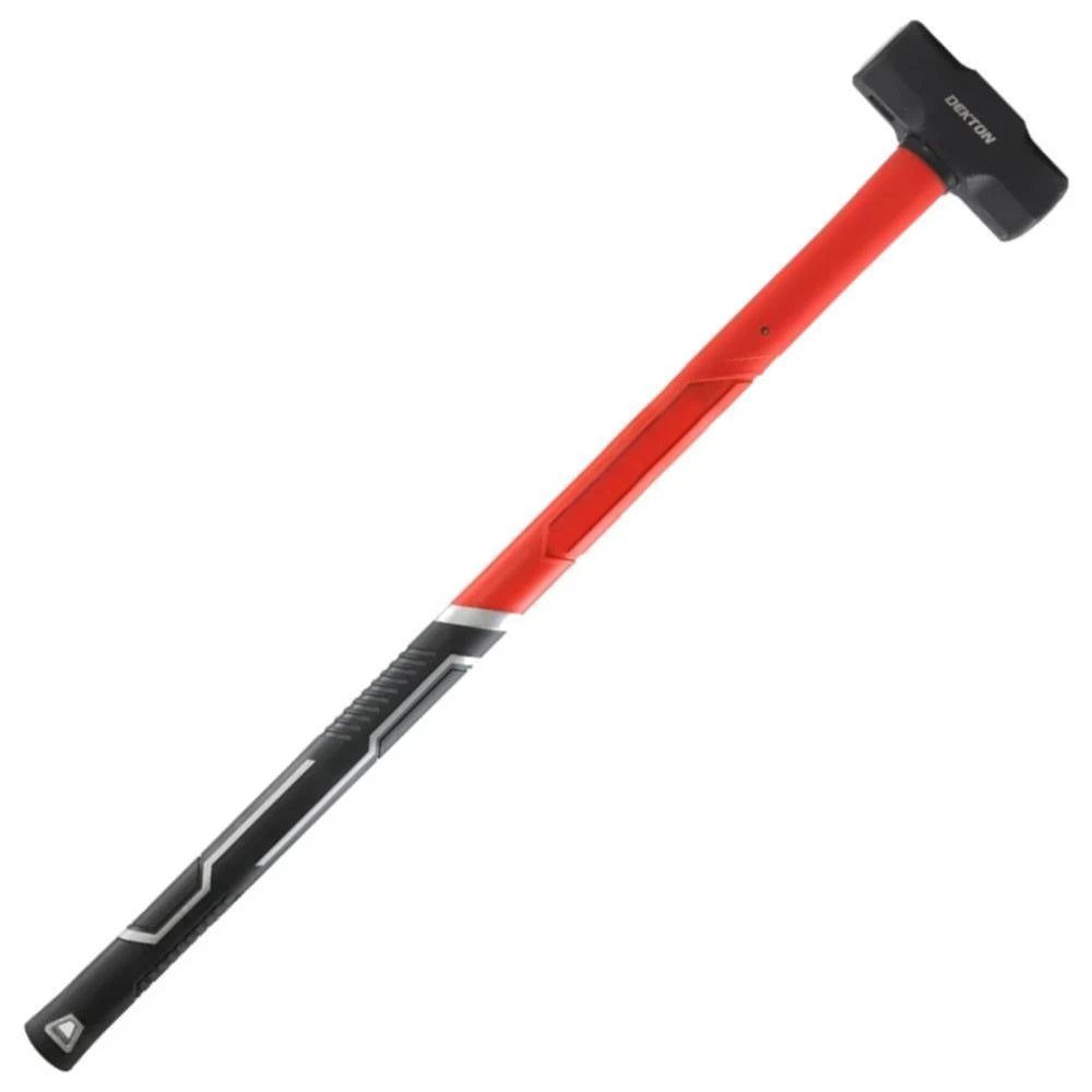 Dekton Heavy Duty Sledge Hammer with Fibreglass Handle Red and Black 7lb DT10317 | Drop Forged