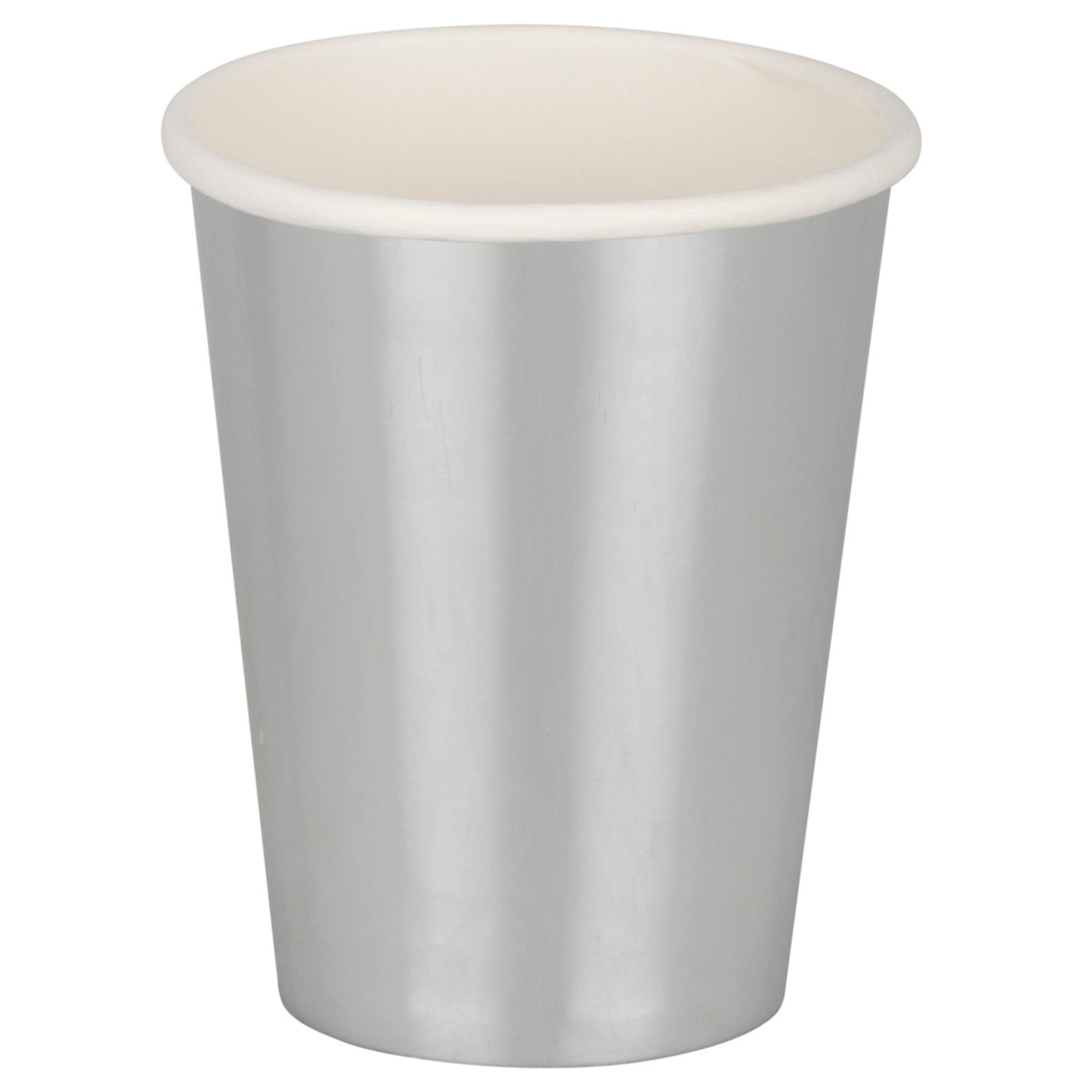 Unique Party Disposable Paper Cups Silver 270ml Pack of 14 33446EU | Eco-Friendly Drinkware | FSC Certified | Ideal for Parties-Events and Everyday Use