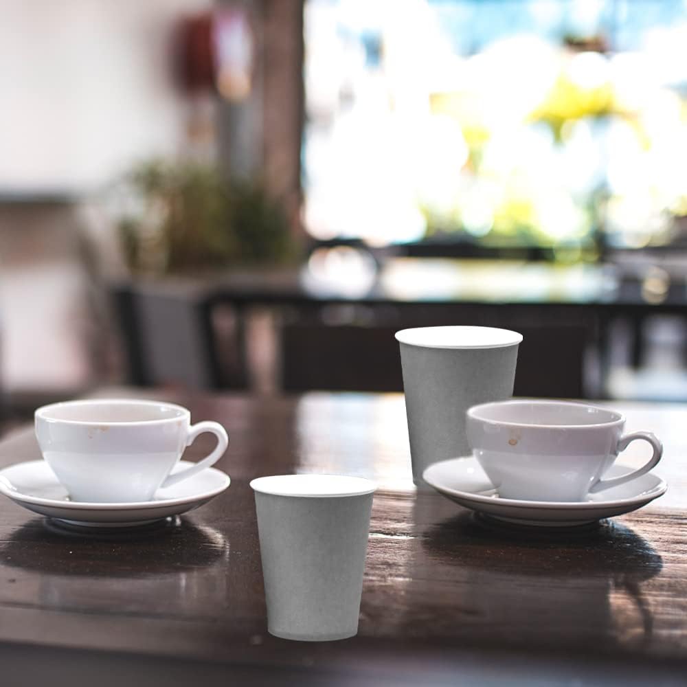 Unique Party Disposable Paper Cups Silver 270ml Pack of 14 33446EU | Eco-Friendly Drinkware | FSC Certified | Ideal for Parties-Events and Everyday Use