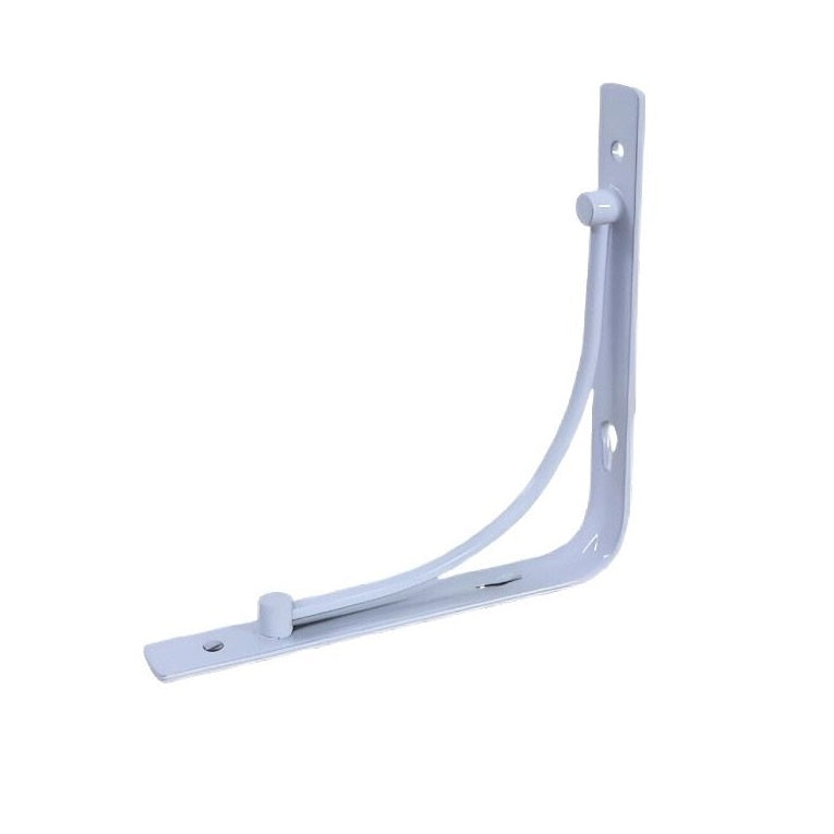 Dekton Powder Coated Shelf Bracket White 6-Inch x 6-Inch DH08140