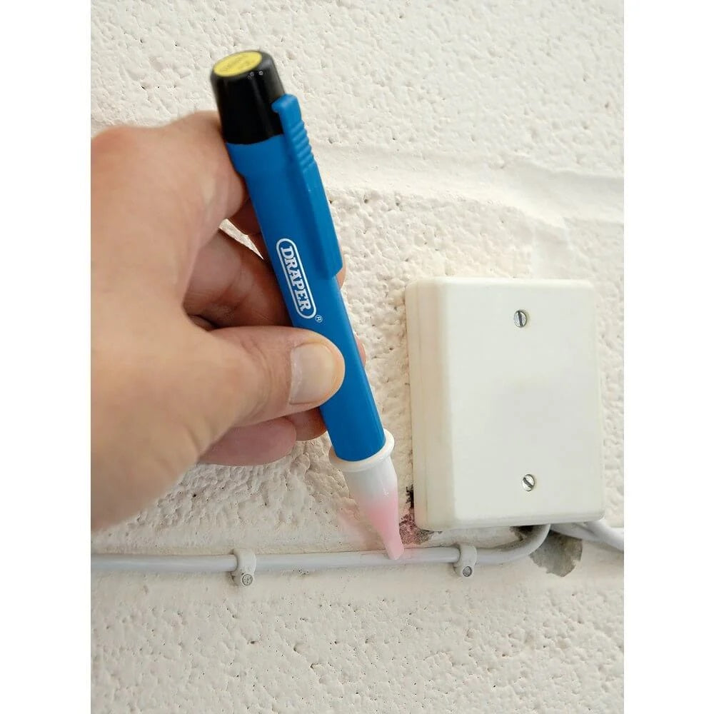 Draper 600V Non Contact Voltage Tester Blue 114mm x 208mm 34277