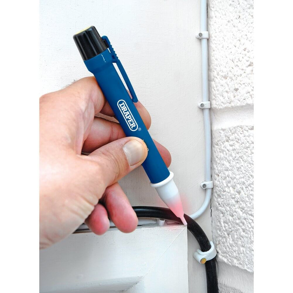 Draper 600V Non Contact Voltage Tester Blue 114mm x 208mm 34277