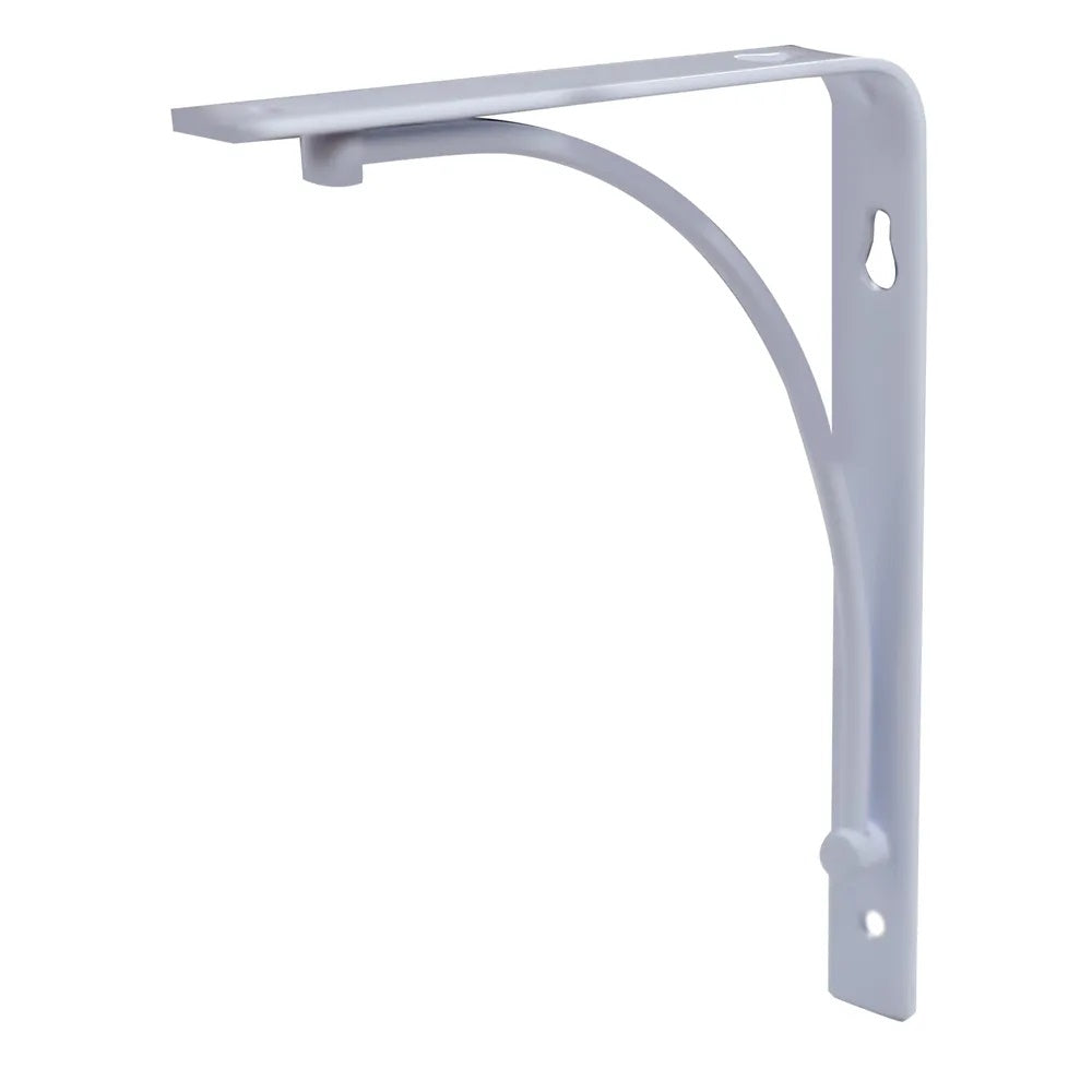 Dekton Powder Coated Shelf Bracket White 6-Inch x 6-Inch DH08140