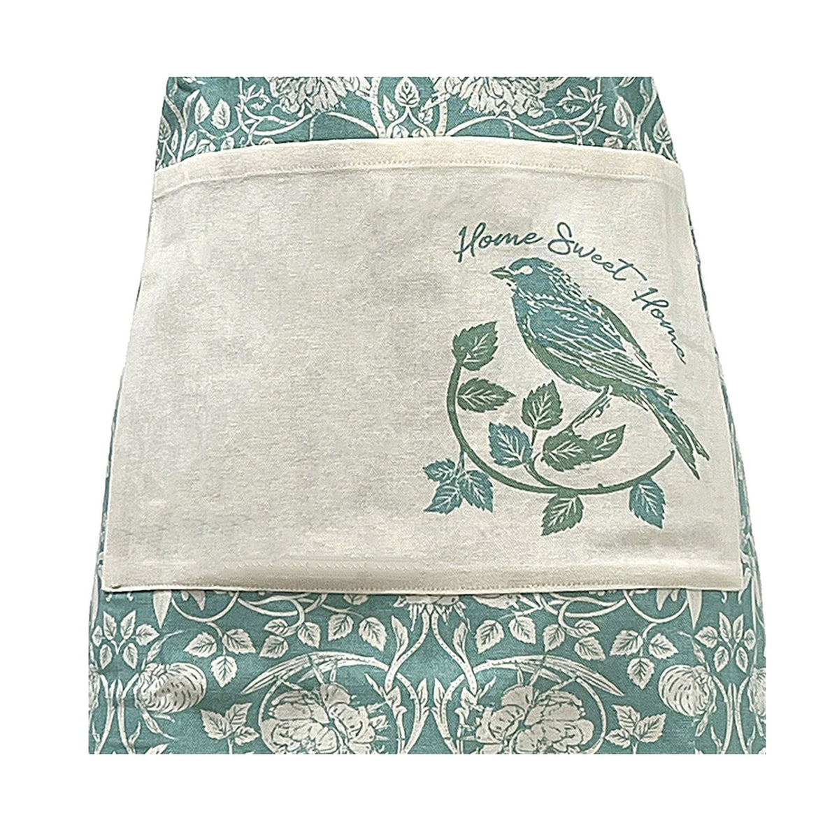 Country Club Apron with Adjustable Neck Strap Multicoloured KCO232114 | Flora and Fauna Design | Cotton Blend Cooking Apron | Home Sweet Home Print