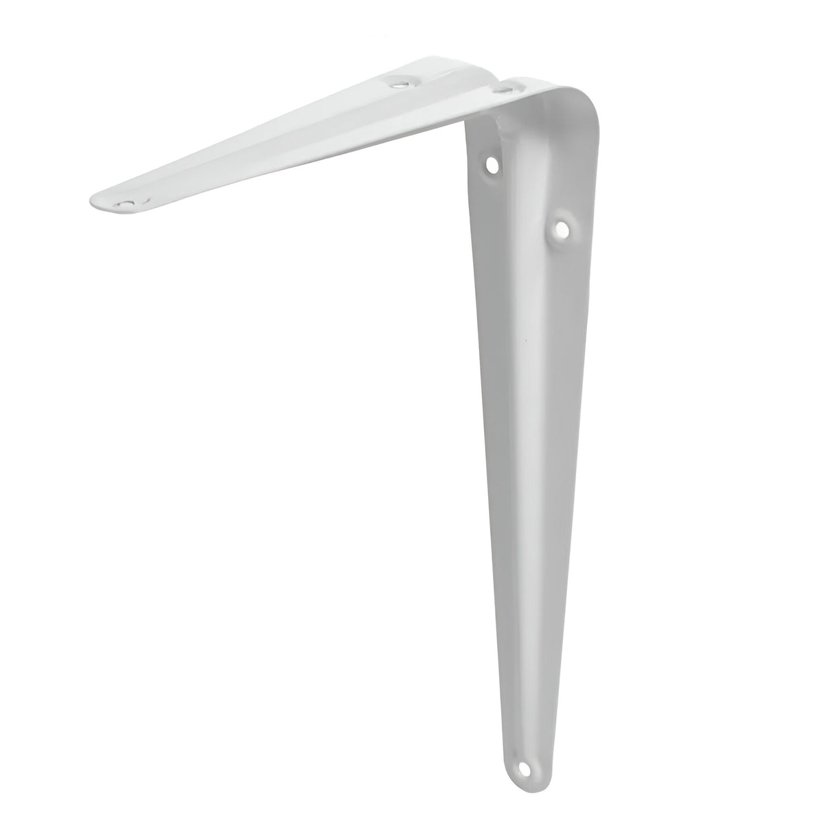 Dekton Powder Coated Shelf Bracket White 8-Inch x 10-Inch DH08150