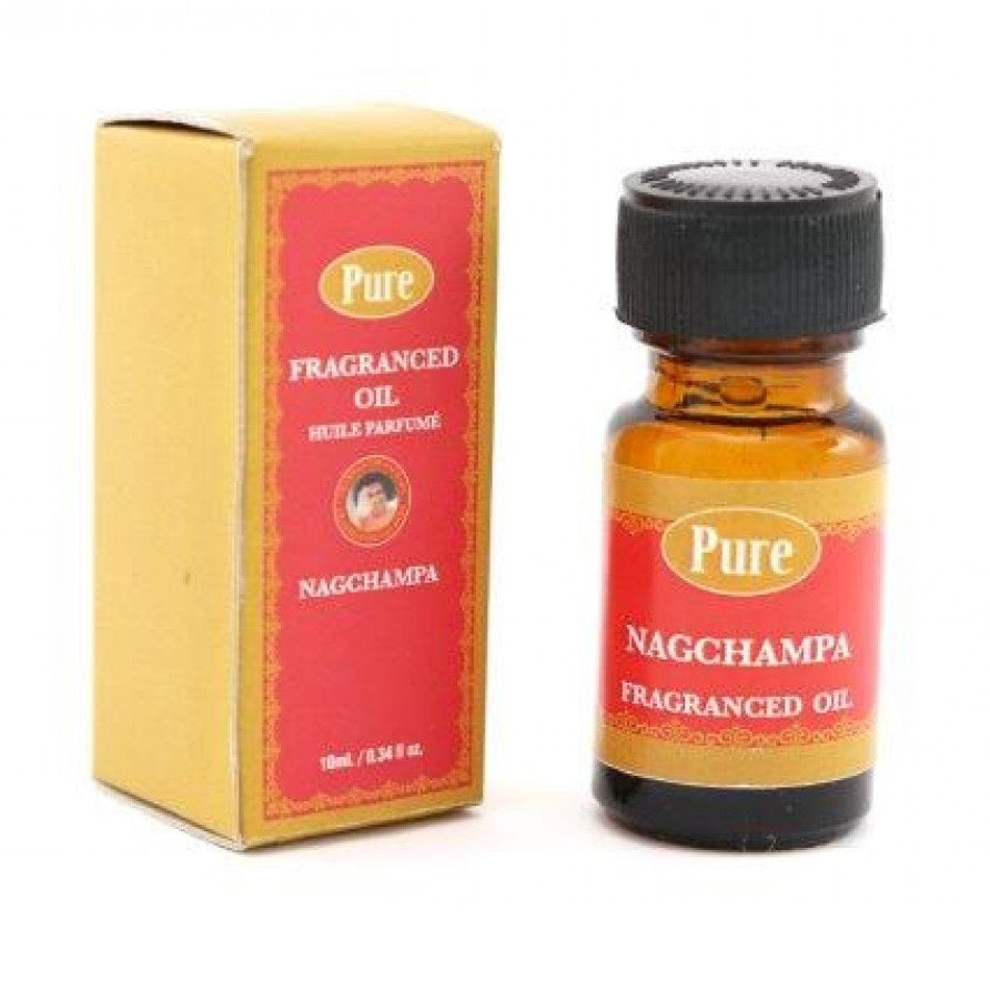 SiL Pure Nagchampa Fragranced Oil Multicoloured 10ml Pack of 1 40g FR1254 | Assorted Fragrance Bottle | Includes Black Opium-Amber-Patchouli-Sandalwood and Nirvana Scents