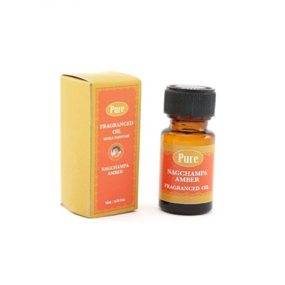 SiL Pure Nagchampa Fragranced Oil Multicoloured 10ml Pack of 1 40g FR1254 | Assorted Fragrance Bottle | Includes Black Opium-Amber-Patchouli-Sandalwood and Nirvana Scents