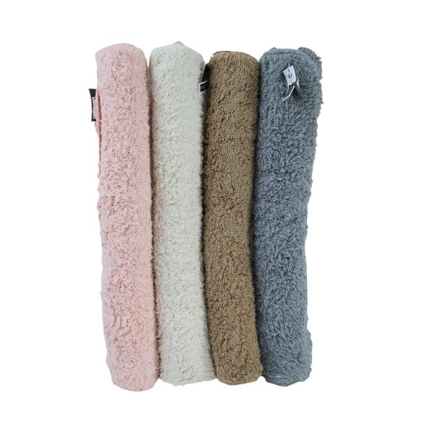 SiL Luxury Plush Bath Mat Assorted Colours 60cm x 90cm Pack of 1 TX1368 | Non-Slip | Absorbent | Microfiber Rug for Bathroom | Quick Dry | Soft and Fluffy Texture