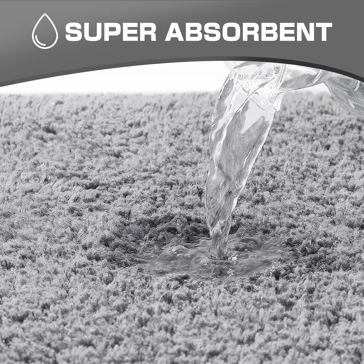 SiL Luxury Plush Bath Mat Assorted Colours 60cm x 90cm Pack of 1 TX1368 | Non-Slip | Absorbent | Microfiber Rug for Bathroom | Quick Dry | Soft and Fluffy Texture