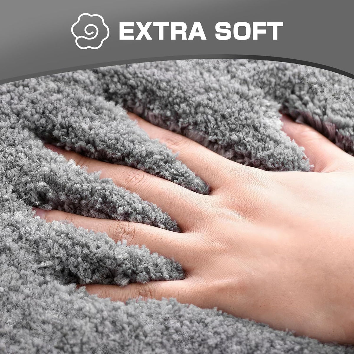 SiL Luxury Plush Bath Mat Assorted Colours 60cm x 90cm Pack of 1 TX1368 | Non-Slip | Absorbent | Microfiber Rug for Bathroom | Quick Dry | Soft and Fluffy Texture