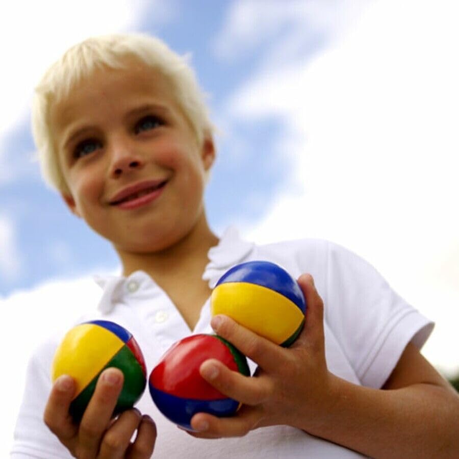 Henbrandt Circus Juggling Balls Multicoloured Pack of 3 T03069 | Soft Colourful Balls | Ideal for Beginners and Kids