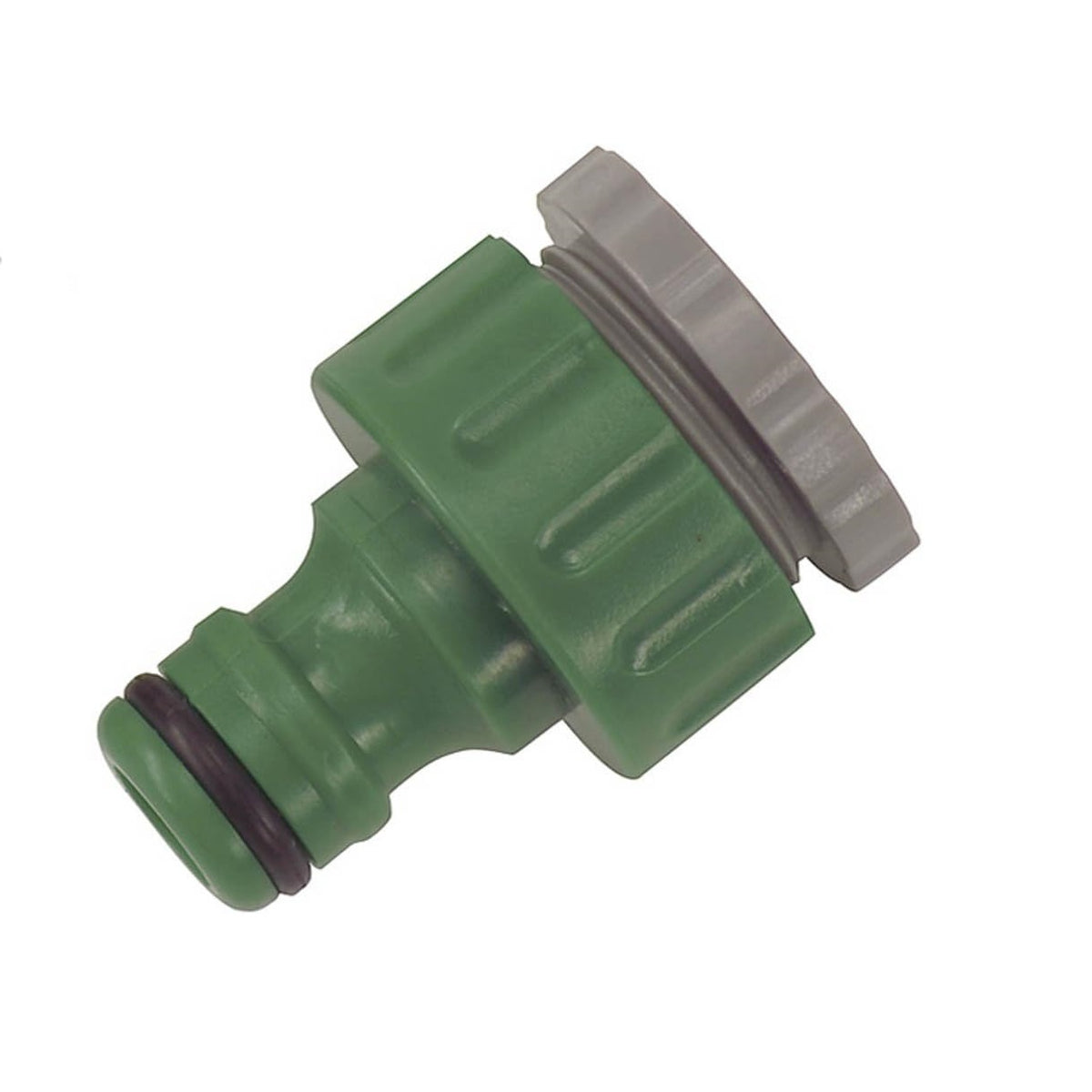 Kingfisher Threaded Tap Connector Green 0.75-Inch and 0.5-Inch 607SNCP | Garden Hose Adapter | Snap Action Fit | Compatible with All Brands