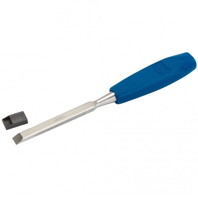 Draper Tools Bevel Edge Wood Chisel Silver and Blue 12mm 69643