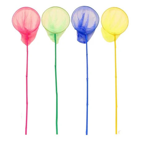 JLS Supplies Fishing Net with Long Handle Assorted Colours 4850 | Bug Catcher Net for Outdoor Play | Lightweight Handle