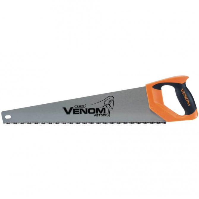 Draper Venom First Fix Triple Ground Handsaw Orange and Silver 500mm 82201