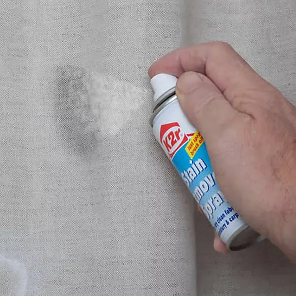 K2r Stain Remover Spray Multicoloured 100ml 2088518 | For Dry Clean Fabrics-Upholstery and Carpets | Quick Spray-On Brush-Off Formula